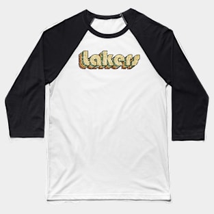 Lakers // Vintage Rainbow Typography Style // 70s Baseball T-Shirt